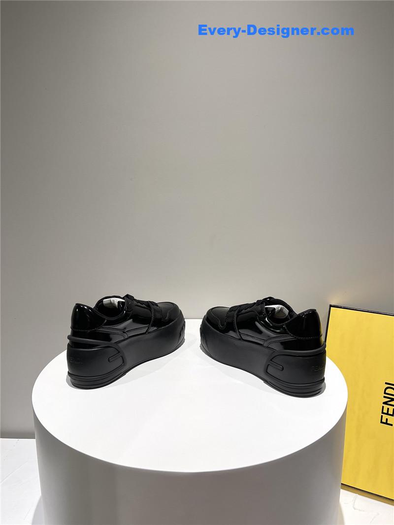 f**di platform shoes in S*per soft patent leather