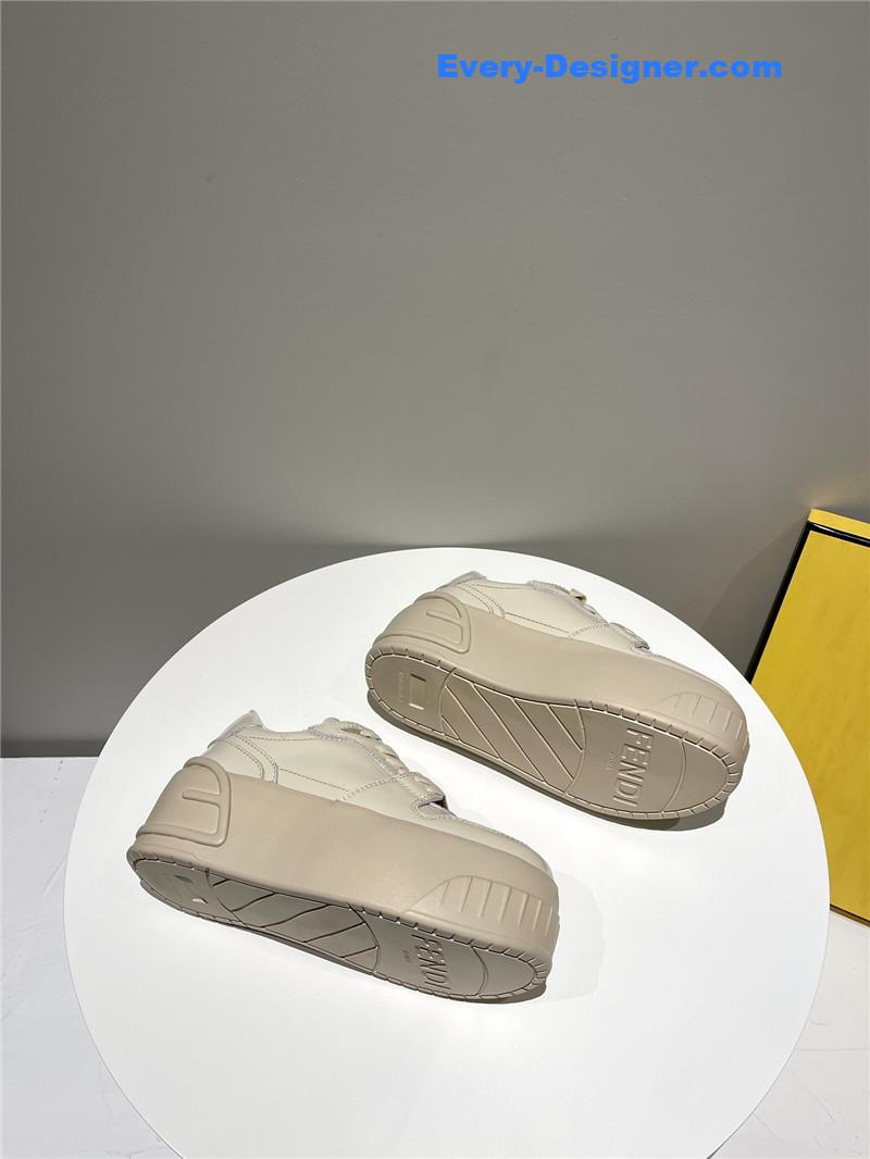 f**di platform shoes in S*per soft patent leather