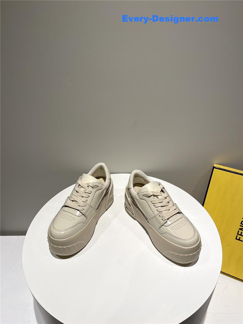 f**di platform shoes in S*per soft patent leather