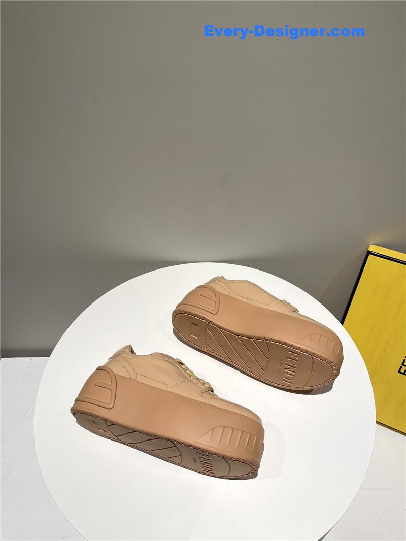 f**di platform shoes in S*per soft patent leather