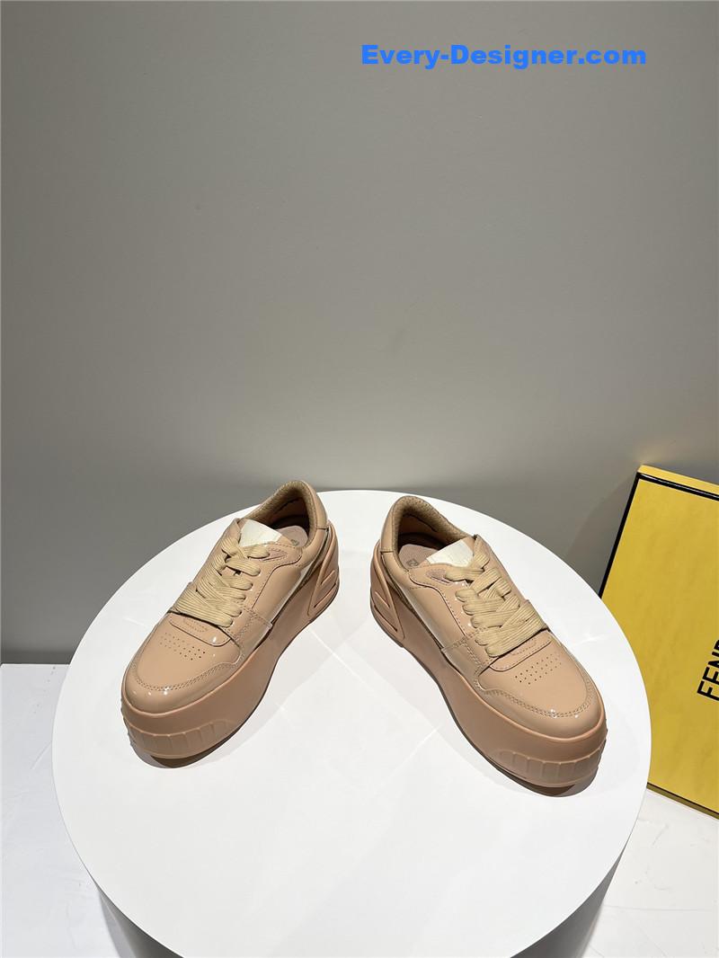 f**di platform shoes in S*per soft patent leather