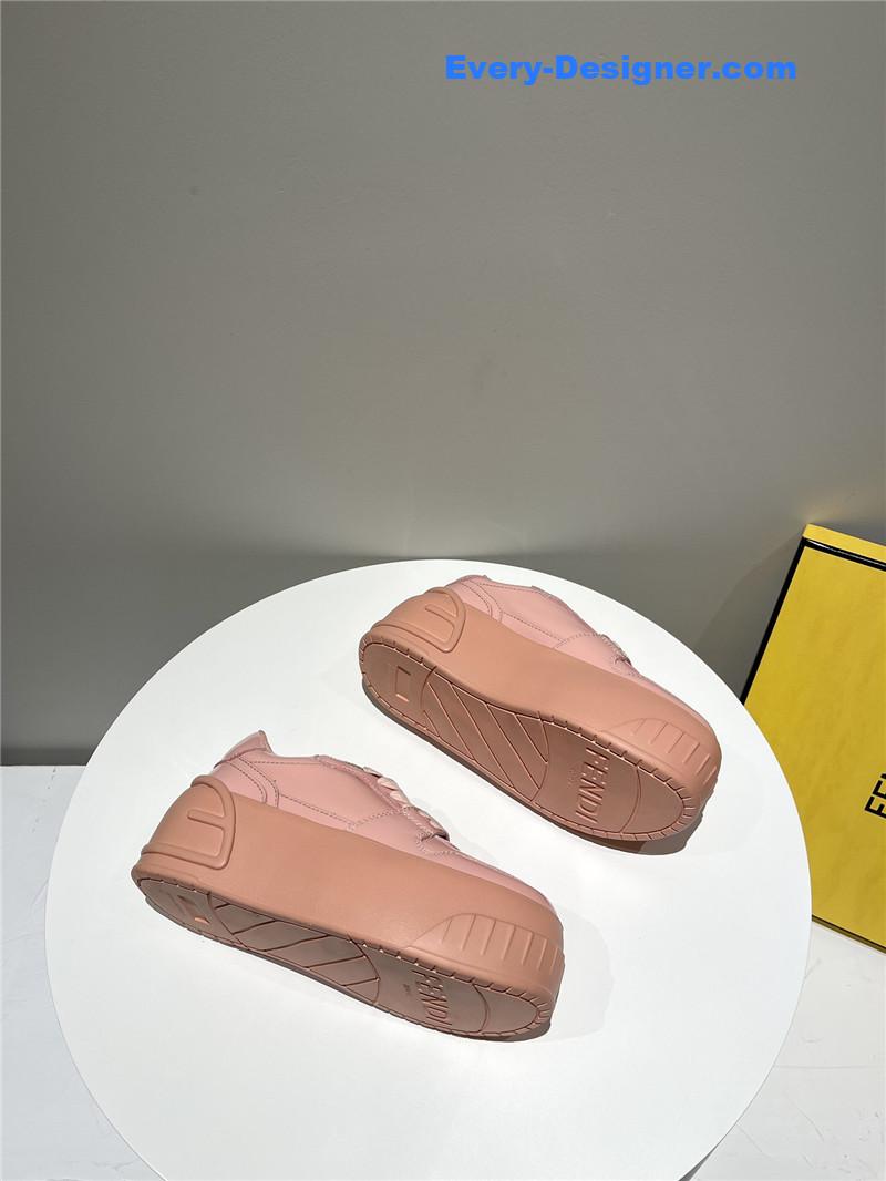 f**di platform shoes in S*per soft patent leather