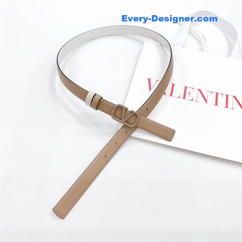 Va1e*ntin0 new double-sided top layer cowhide belt
