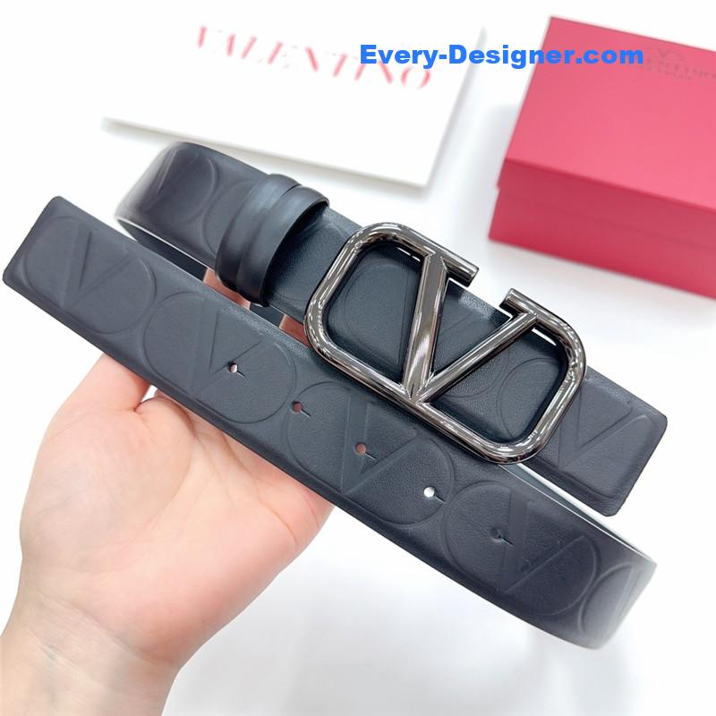 Va1e*ntin0 new double-sided top layer cowhide belt