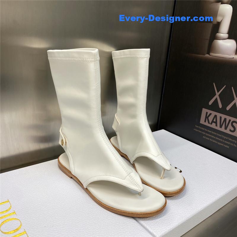 D10r new spirit clip toe casual flat elastic female sandals