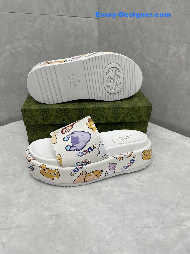 Gvc*1 new animal graffiti platform slippers
