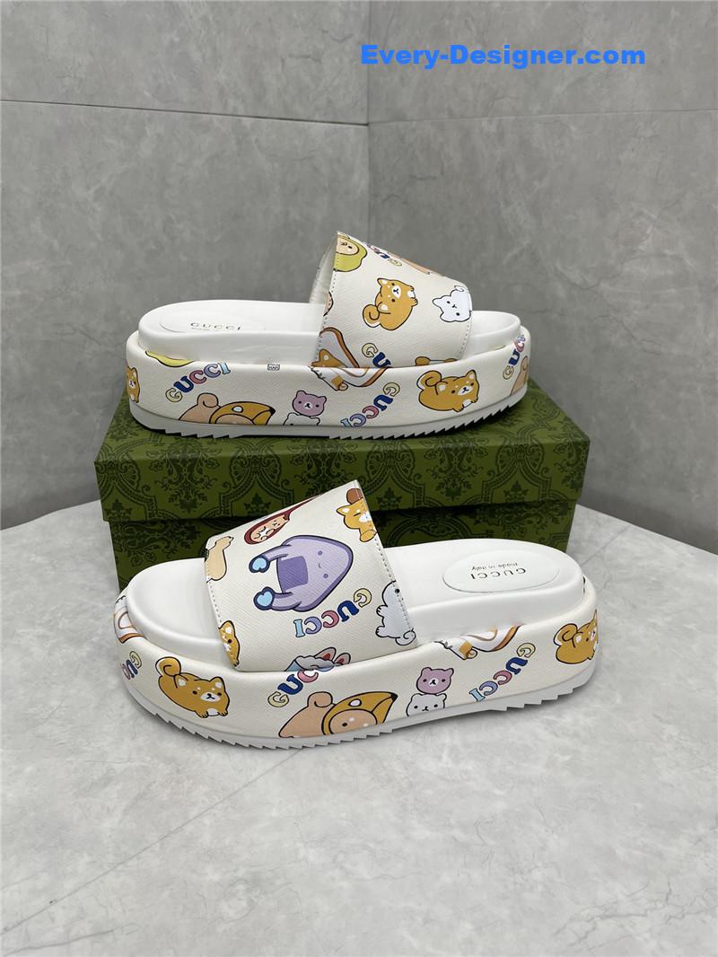 Gvc*1 new animal graffiti platform slippers