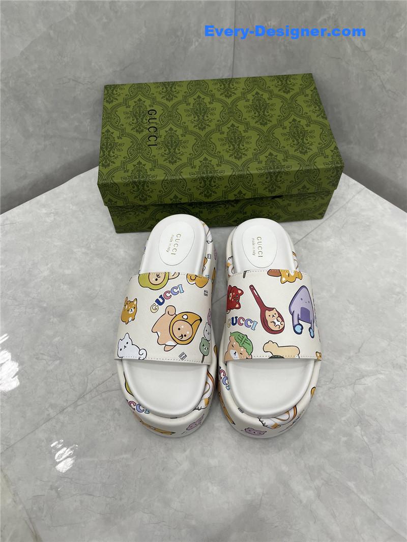 Gvc*1 new animal graffiti platform slippers