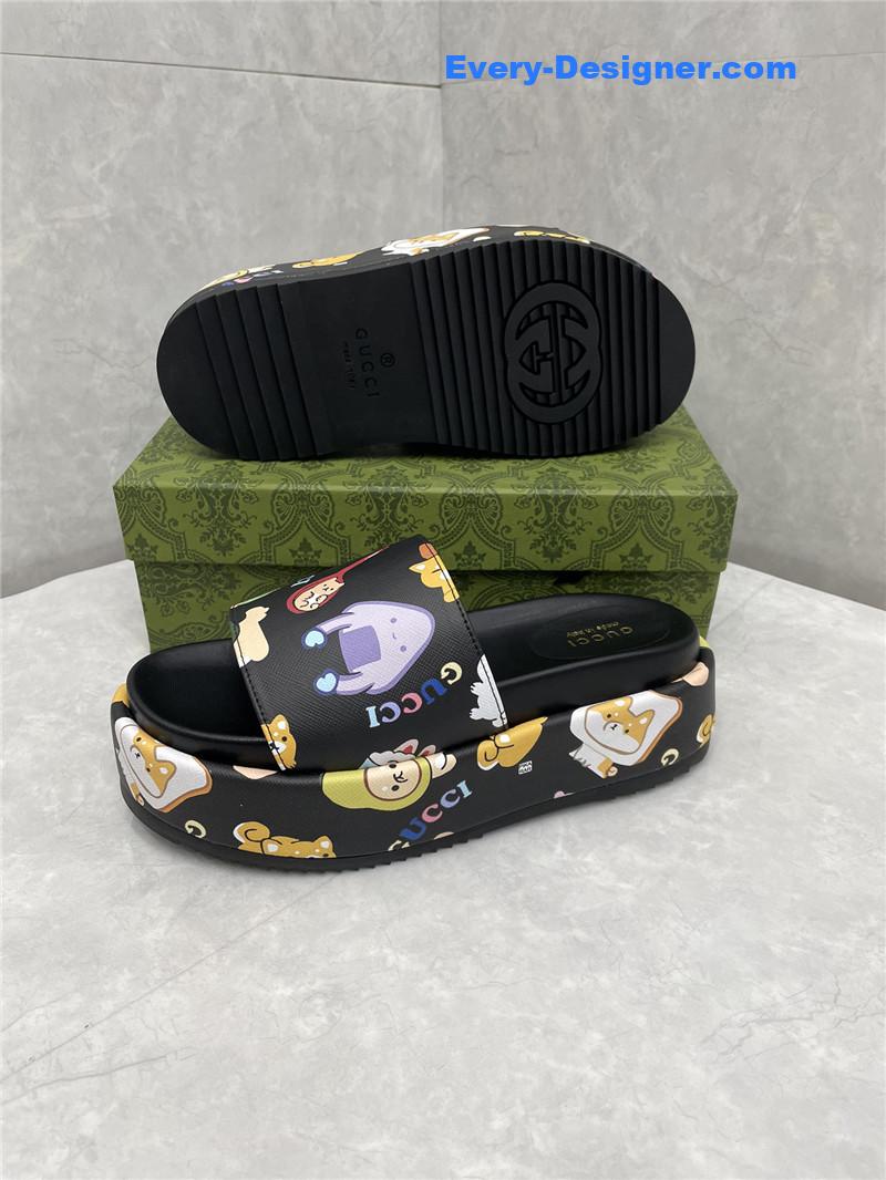 Gvc*1 new animal graffiti platform slippers