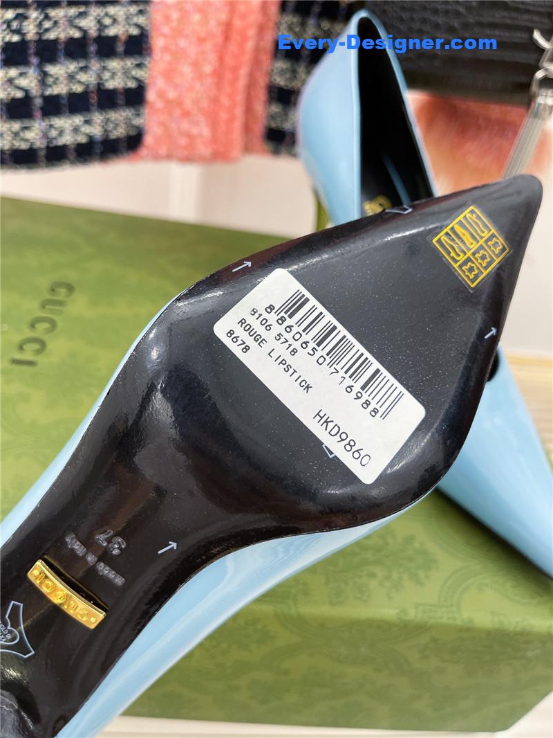 Gvc*1 metal heel pointed high heels