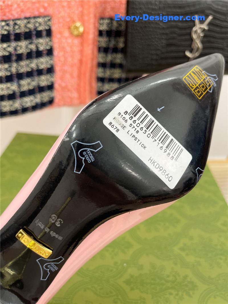 Gvc*1 metal heel pointed high heels