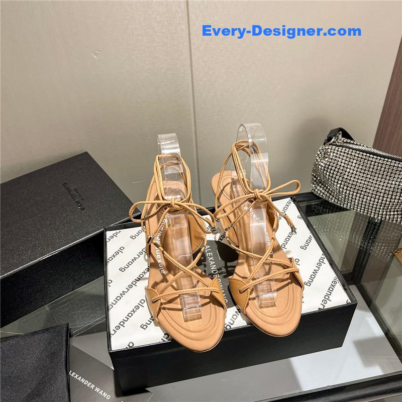 A1exa*der wang metal rhinestone buckle sandals