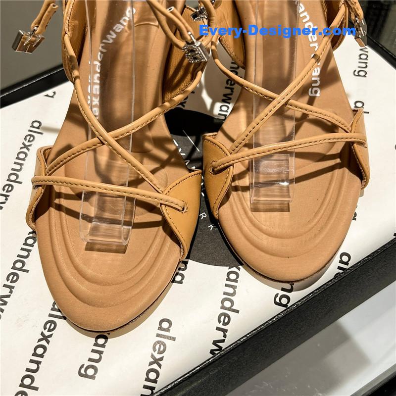 A1exa*der wang metal rhinestone buckle sandals