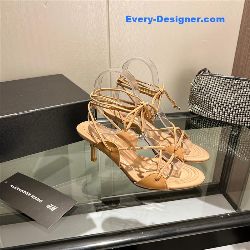 A1exa*der wang metal rhinestone buckle sandals
