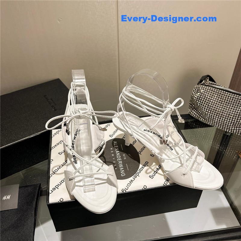 A1exa*der wang metal rhinestone buckle sandals