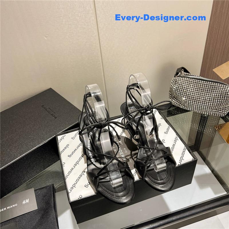 A1exa*der wang metal rhinestone buckle sandals