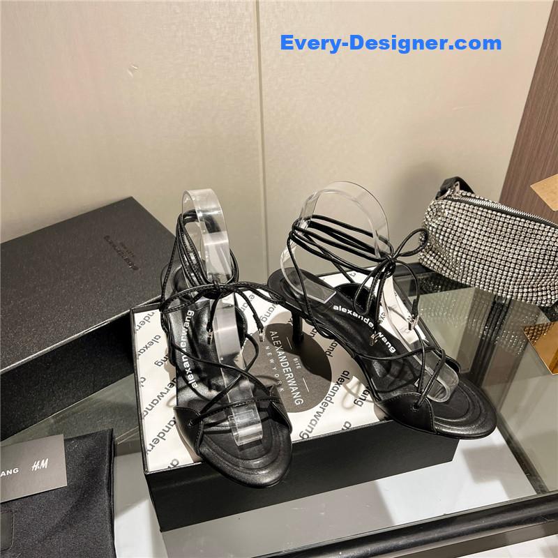 A1exa*der wang metal rhinestone buckle sandals