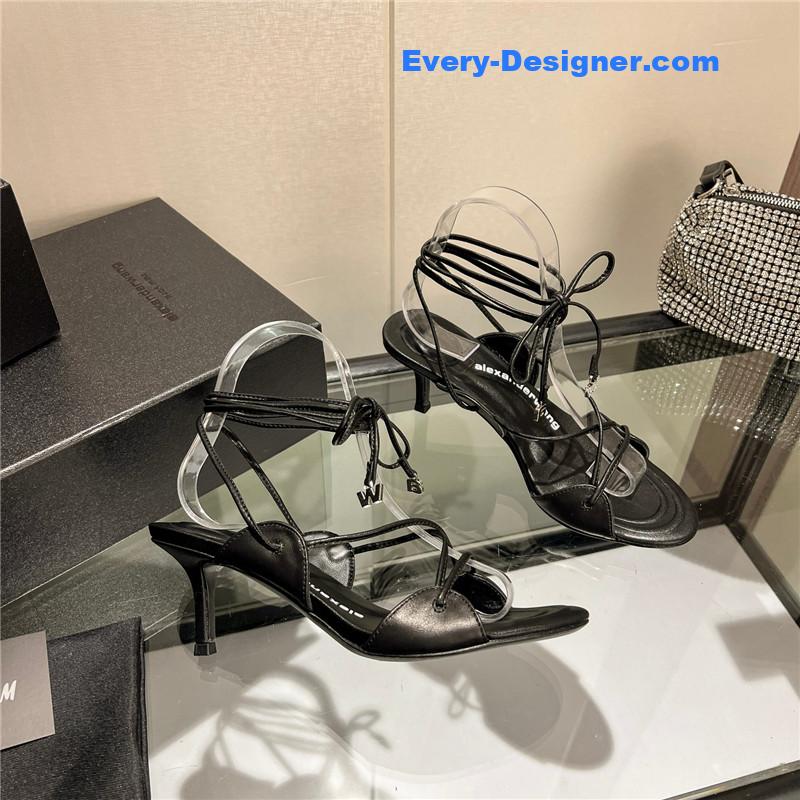 A1exa*der wang metal rhinestone buckle sandals