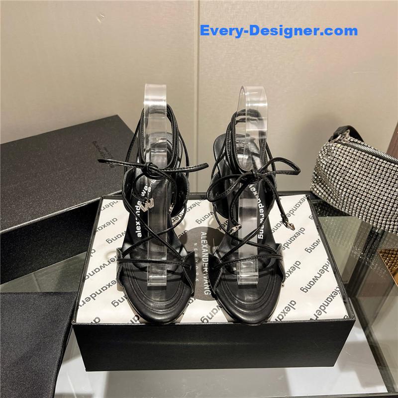 A1exa*der wang metal rhinestone buckle sandals