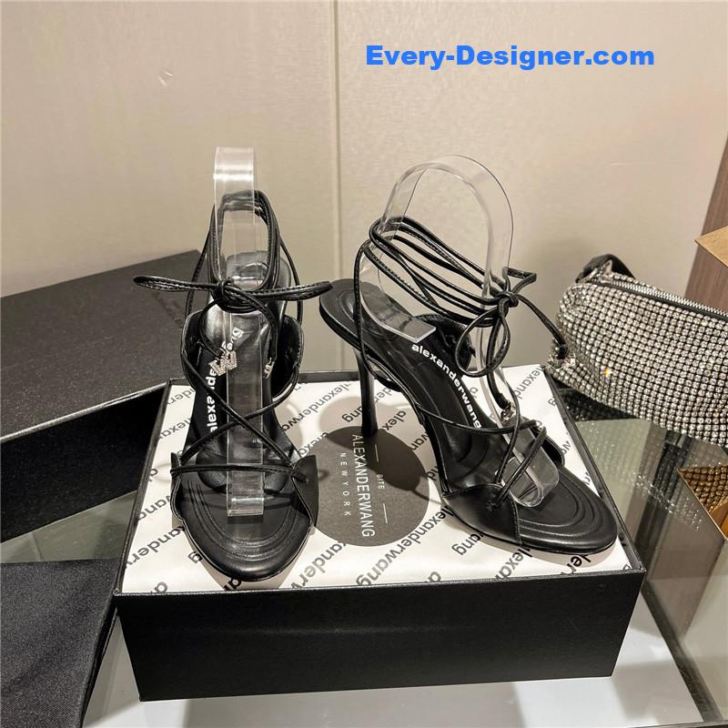 A1exa*der wang metal rhinestone buckle sandals