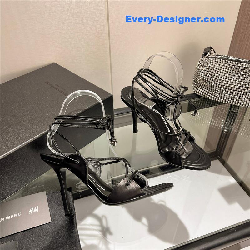 A1exa*der wang metal rhinestone buckle sandals