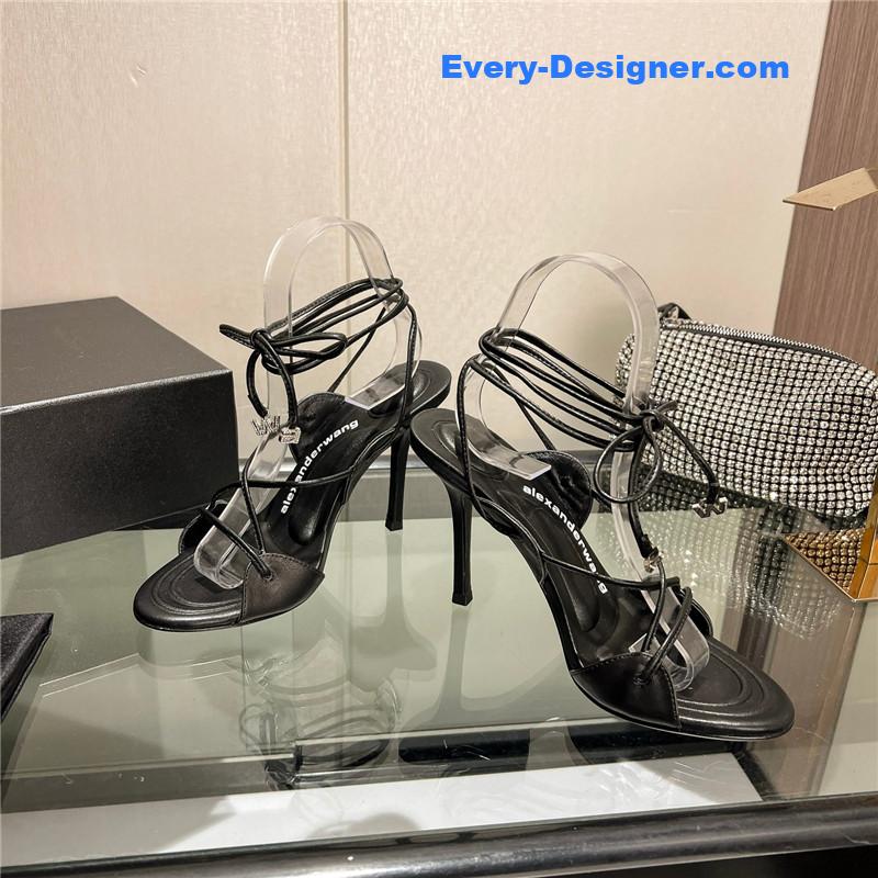 A1exa*der wang metal rhinestone buckle sandals