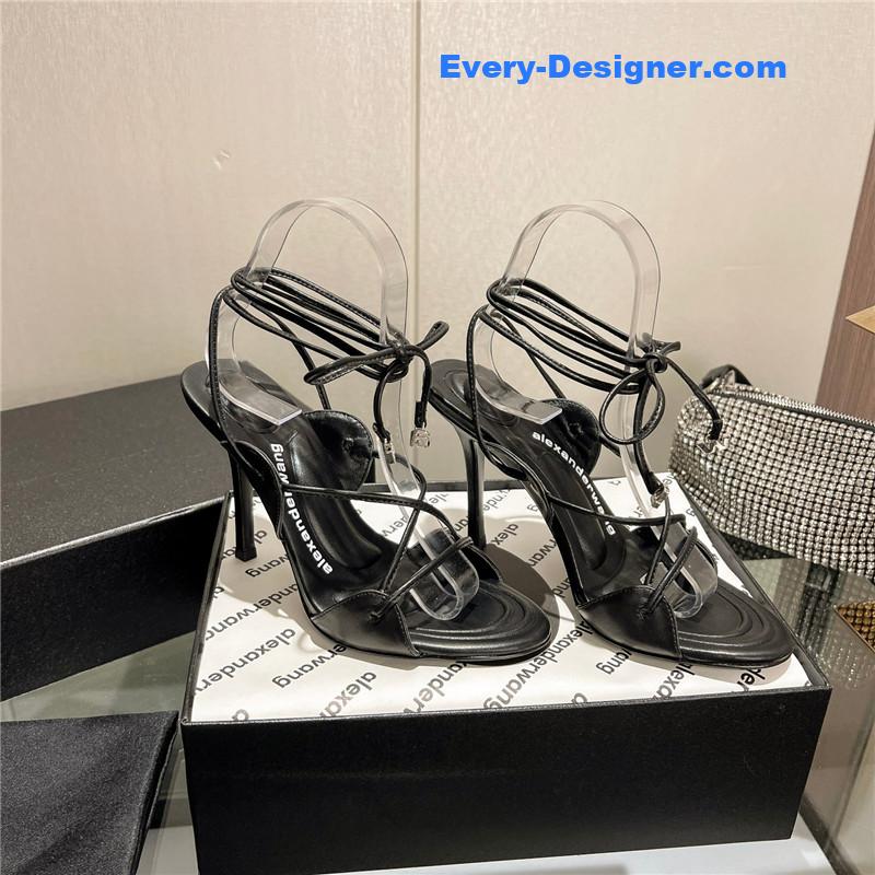 A1exa*der wang metal rhinestone buckle sandals