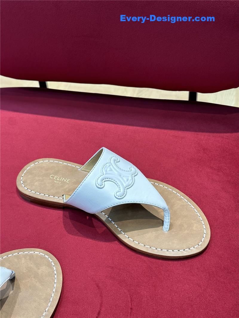 Ce1i*e arc de triomphe flip flops in leather