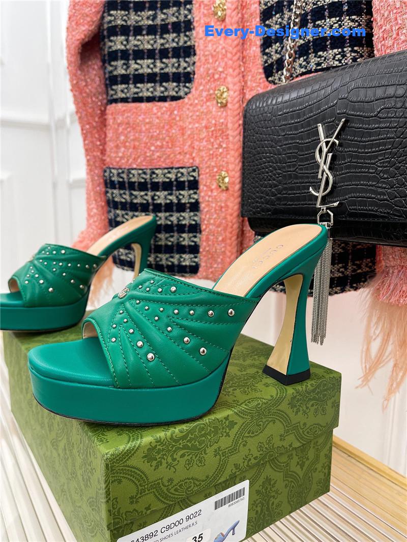 Gvc*1 platform rivets high heels