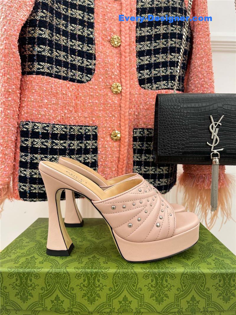 Gvc*1 platform rivets high heels