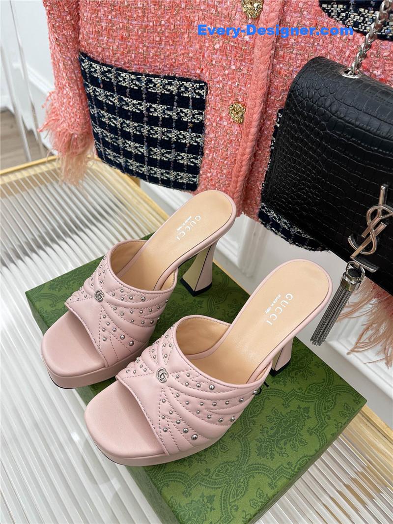 Gvc*1 platform rivets high heels