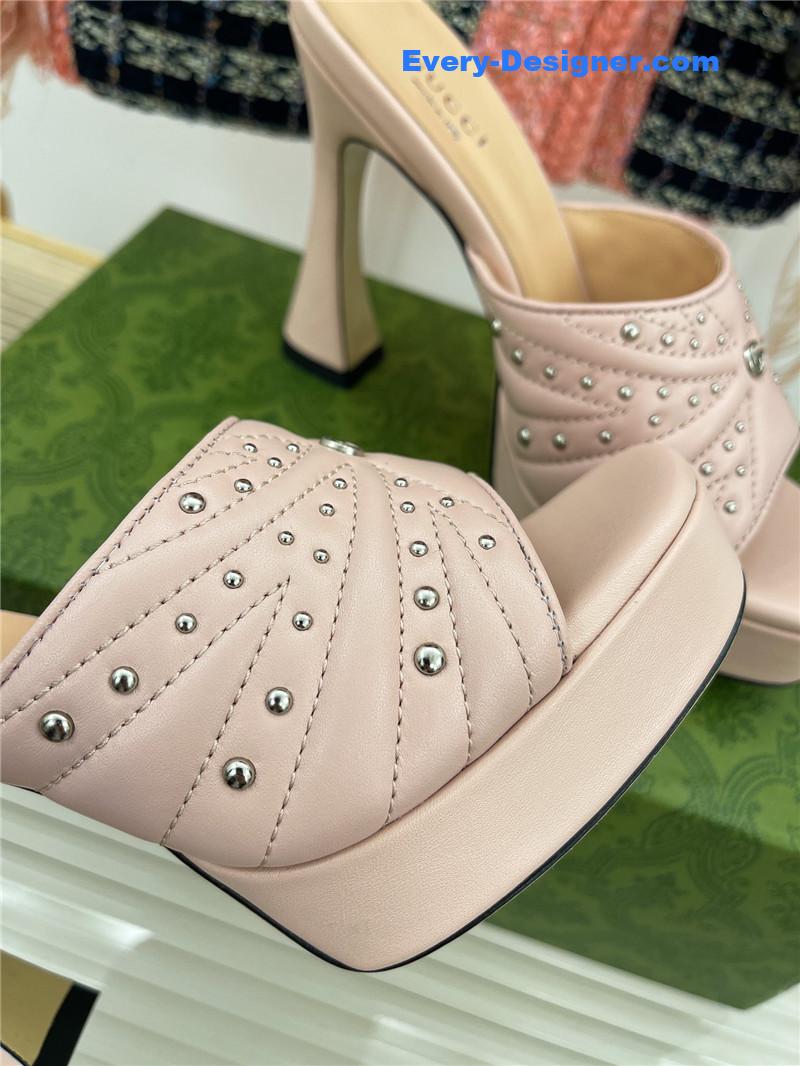 Gvc*1 platform rivets high heels