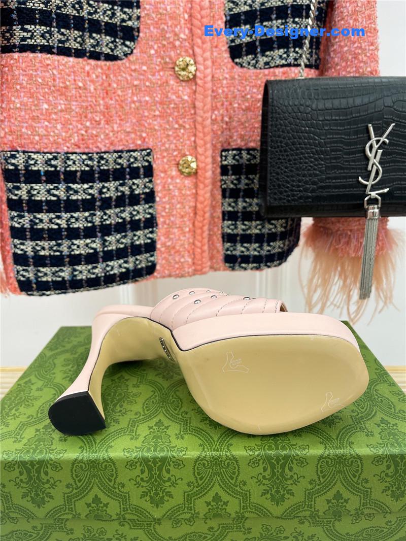 Gvc*1 platform rivets high heels