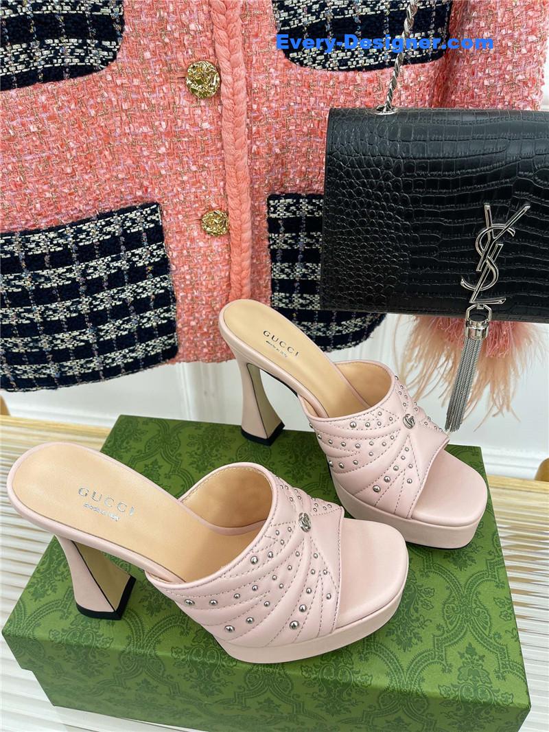 Gvc*1 platform rivets high heels