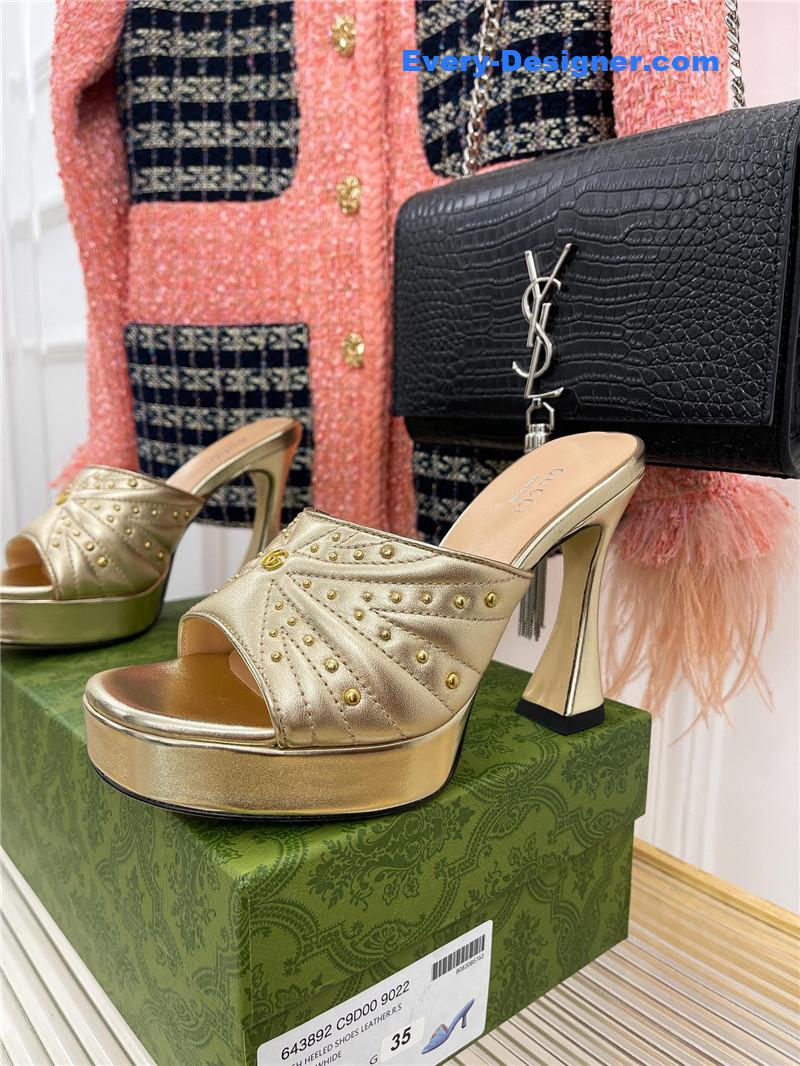 Gvc*1 platform rivets high heels