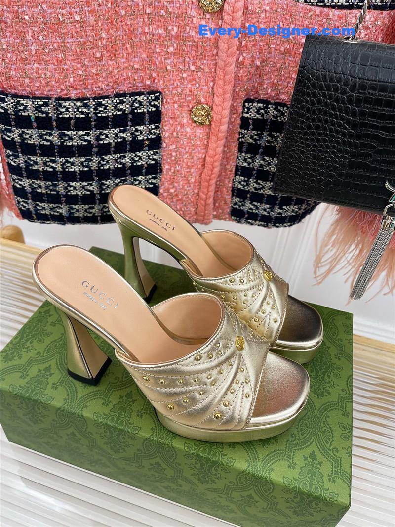 Gvc*1 platform rivets high heels