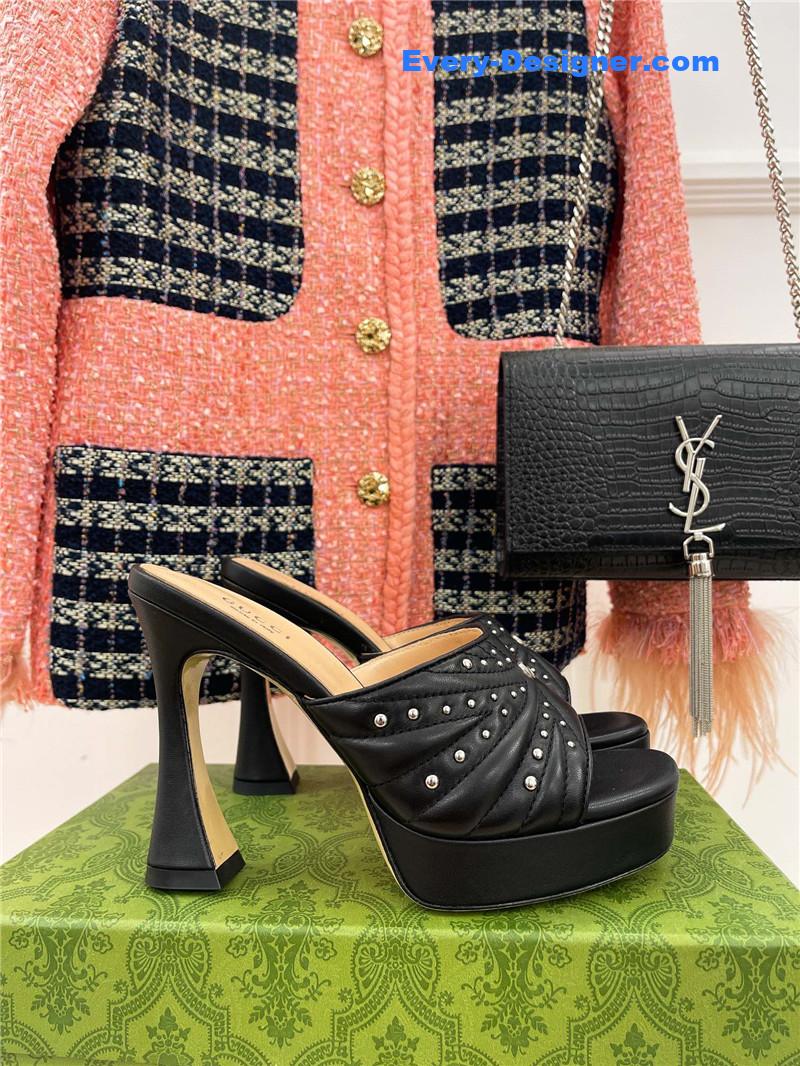 Gvc*1 platform rivets high heels