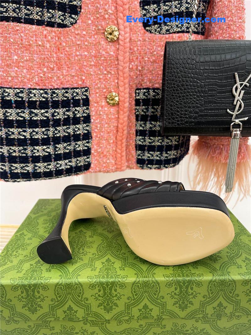 Gvc*1 platform rivets high heels