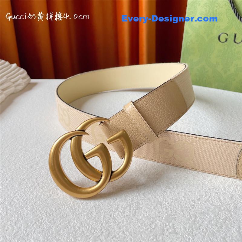 Gvc*1 belt with double g logo buckle