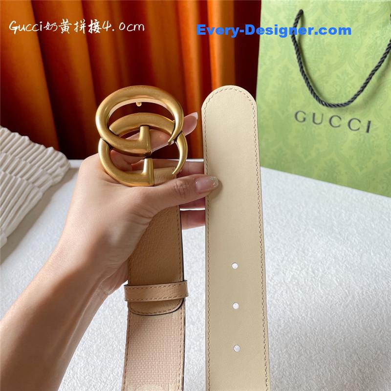 Gvc*1 belt with double g logo buckle