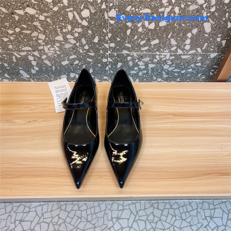 Va1e*ntin0 new mary jane high-heeled shoes