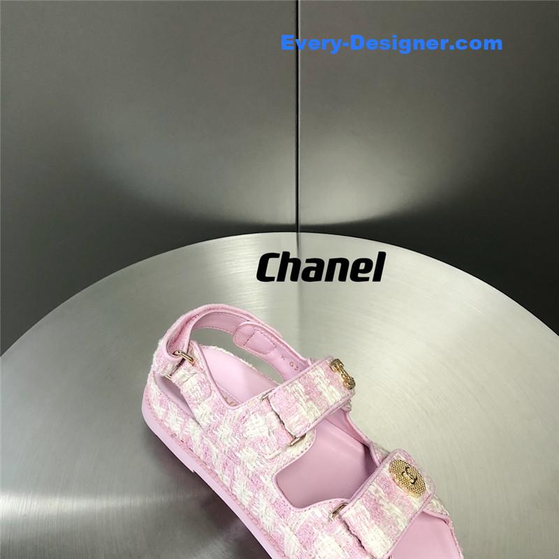 CC wool velcro beach sandals