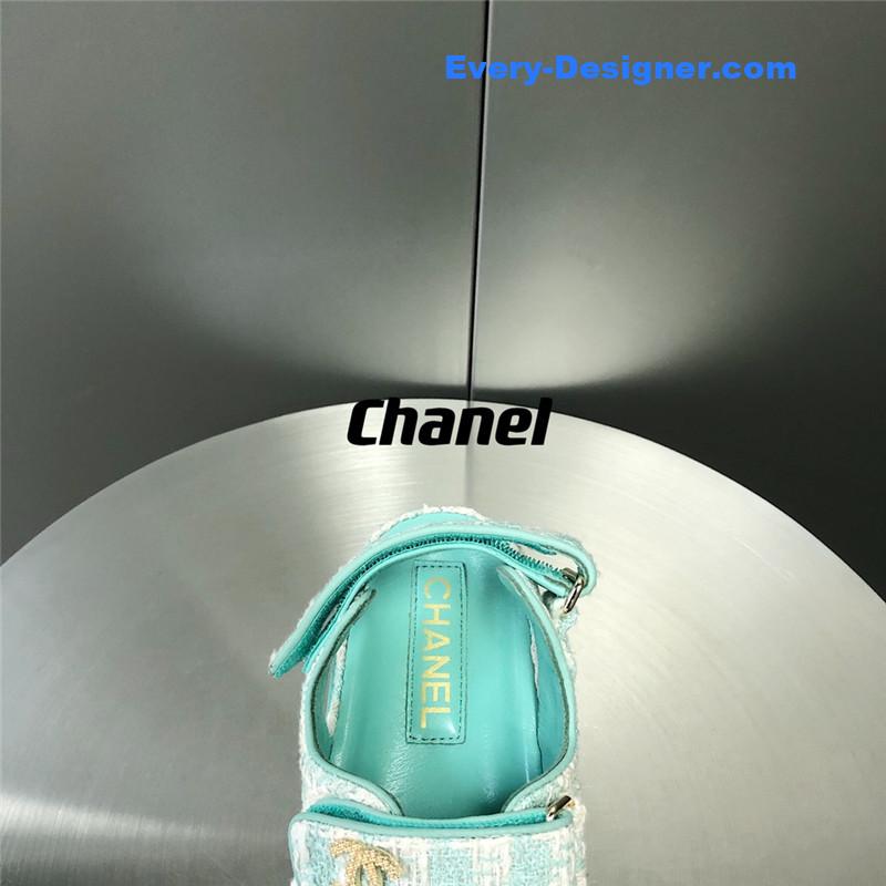 CC wool velcro beach sandals