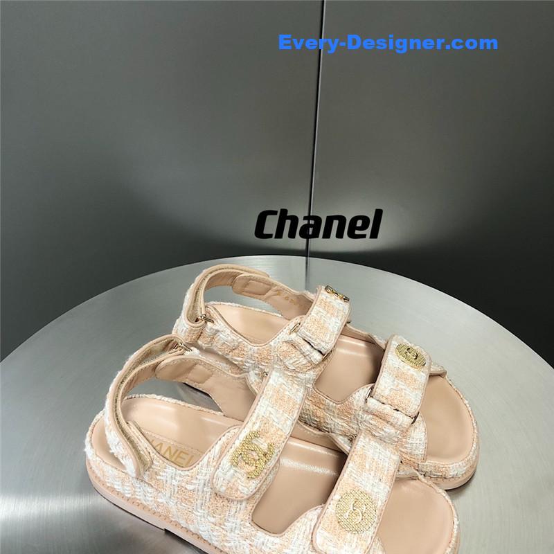 CC wool velcro beach sandals