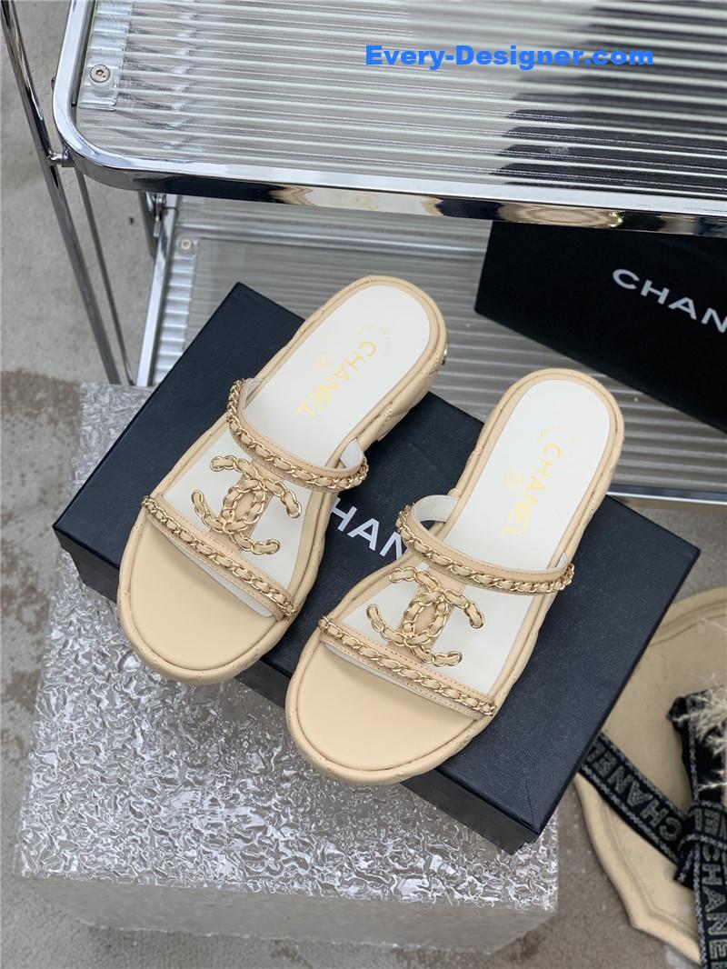 CC new silk sheepskin slippers
