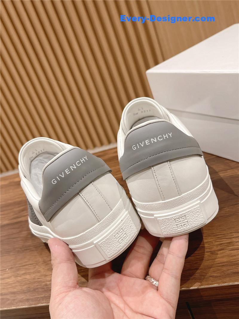 Givenchy Elastic Metal Buckle White Shoes
