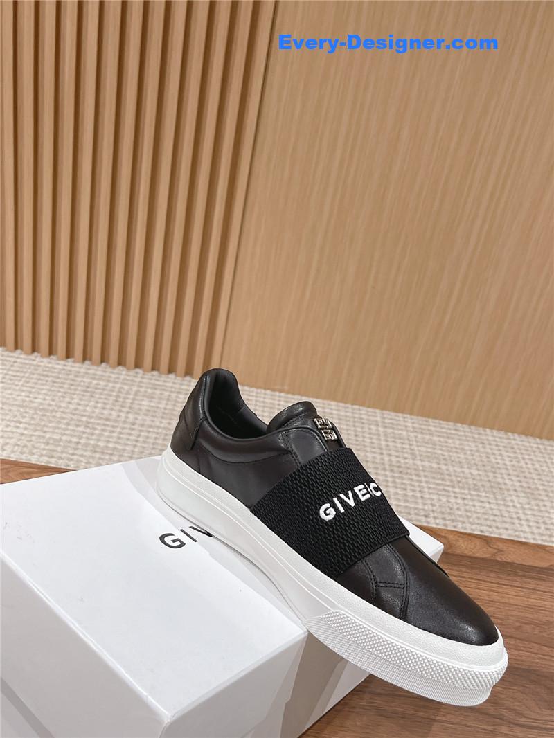 Givenchy Elastic Metal Buckle White Shoes