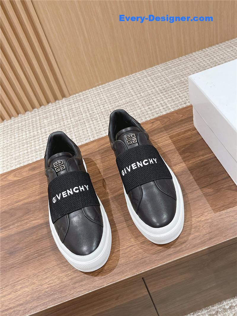 Givenchy Elastic Metal Buckle White Shoes