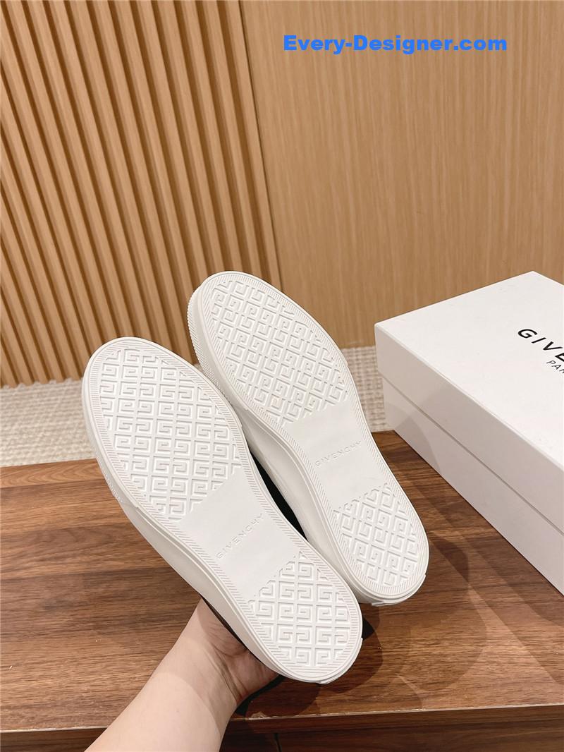 Givenchy Elastic Metal Buckle White Shoes