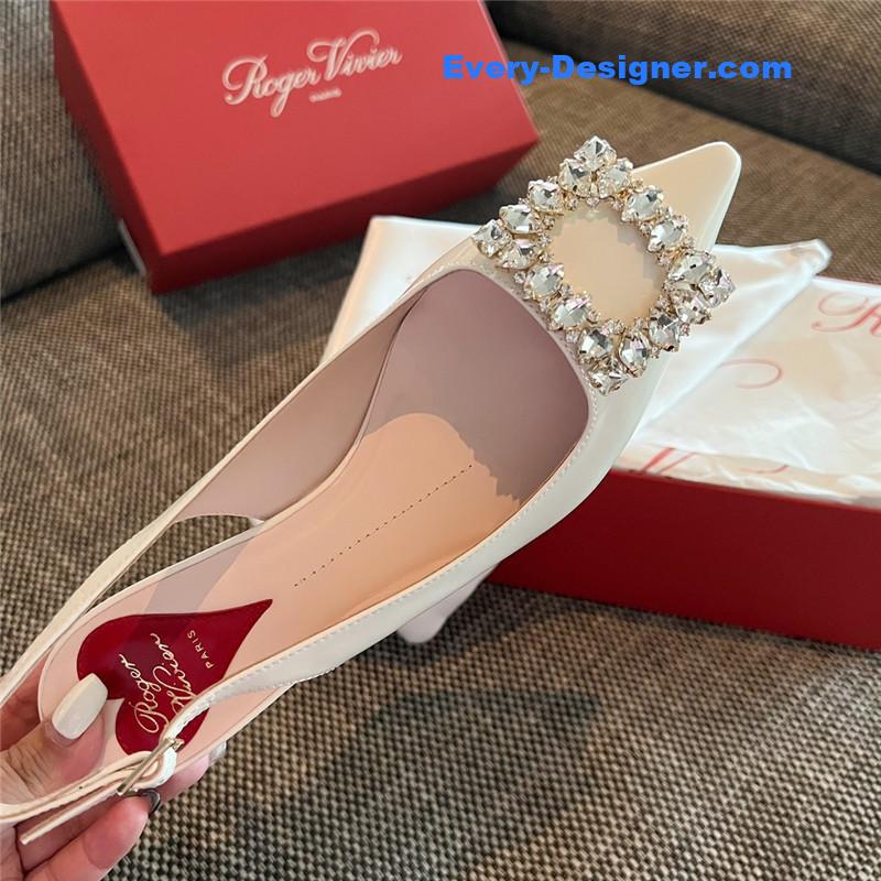 Roger vivier new side drill buckle high heels